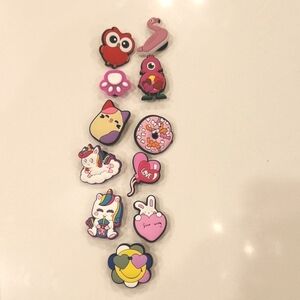 croc charms, unicorn charms, cat charms